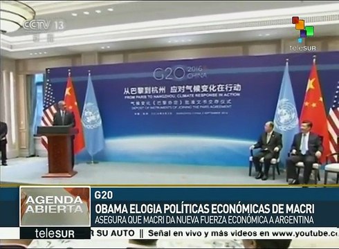 Barack Obama aplaude políticas económicas del pdte. argentino