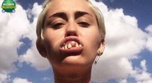 Miley Cyrus Markets Fake Teeth In Bizarre TOPLESS Pic