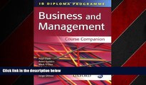 Popular Book IB Business and Management Course Companion (IB Diploma Programme)