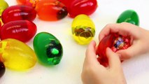 Jell-O SURPRISE EGGS with Surprise Toys Legos, Frozen Figures, Shopkins, Minions, Cars