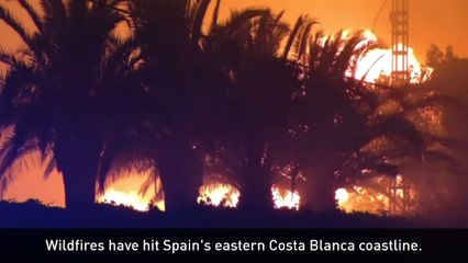 Popular tourist destination in Spain hit by wildfire