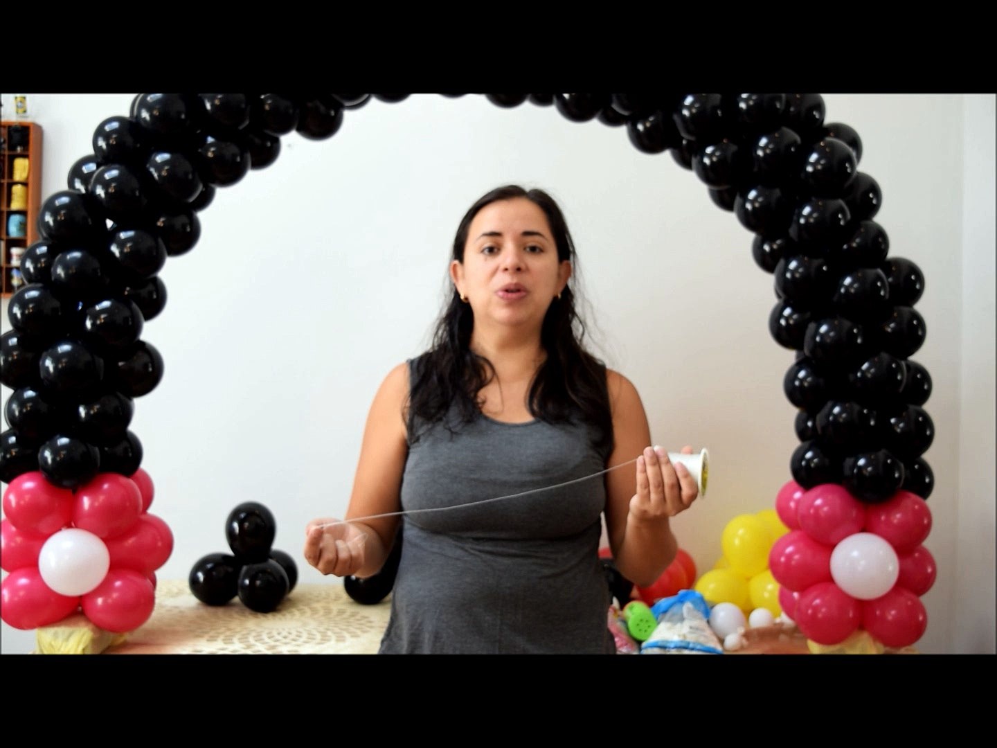 arco baloes mickey mouse com orelhas passo a passo