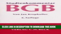 [PDF] Studienkommentar BGB (German Edition) Popular Online