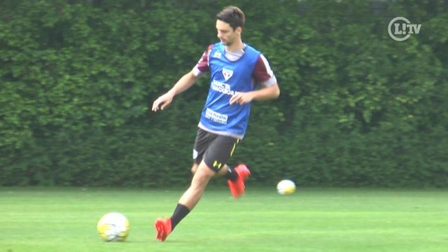 Praticamente recuperado, Rodrigo Caio treina com bola no São Paulo