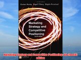 [PDF] Marketing Strategy and Competitive Positioning: 4th (fourth) edition Full Online