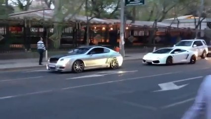 Bentley Continental GT  and  Lamborghini Gallardo LP570 in Yerevan