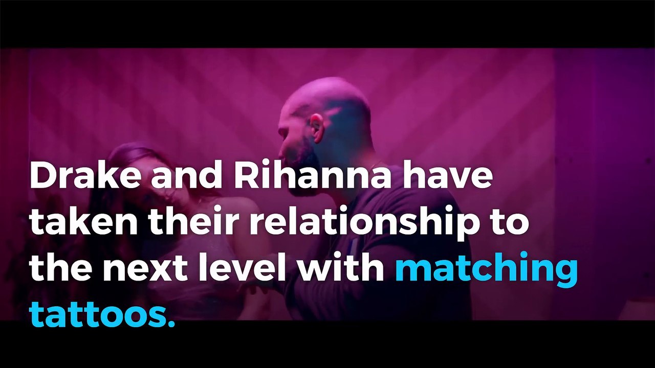 Drake and Rihanna prove their love with matching tattoos