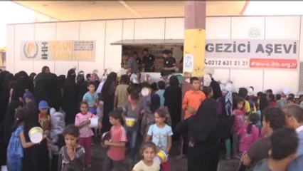 İhh, Ceraslus'ta Sıcak Yemek Dağıttı