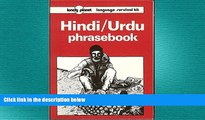 READ book  Lonely Planet Hindi Urdu Phasebook (Lonely Planet Language Survival Kits) READ ONLINE