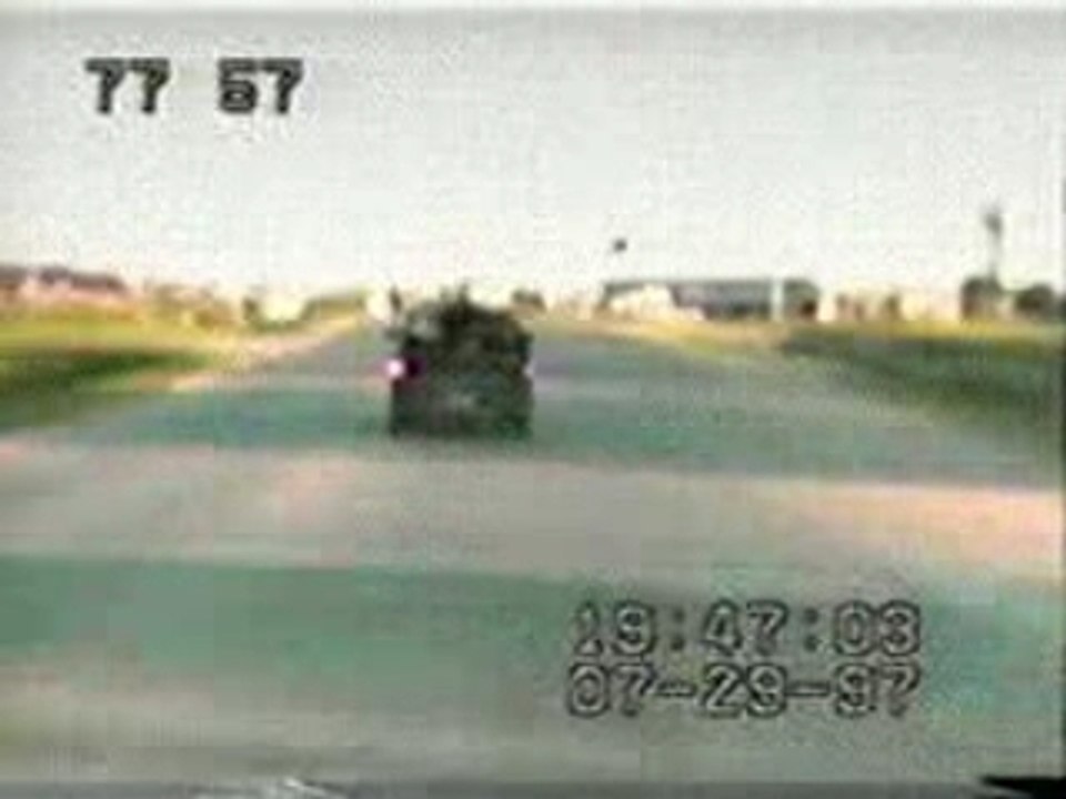 Verfolgung Autounfall