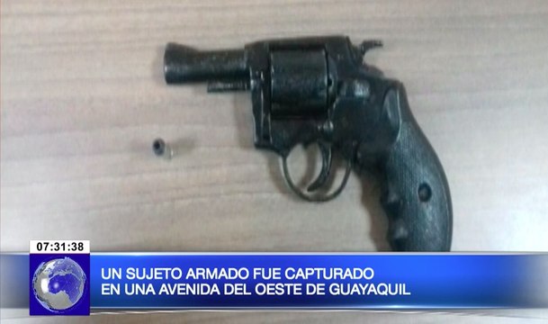 Sujeto armado fue capturado en las inmediaciones del estadio Monumental