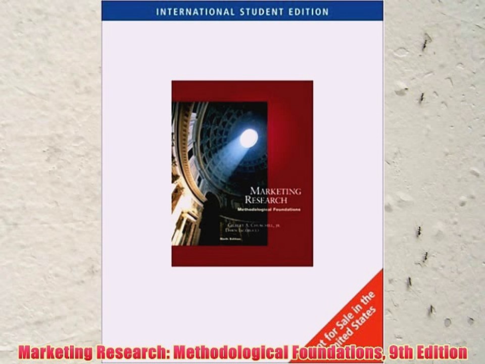 [PDF] Marketing Research: Methodological Foundations 9th Edition Popular Colection