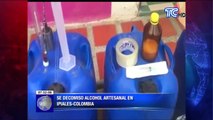 Descubren bodega clandestina donde se envasaba licor artesanal