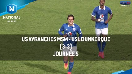 J5 : US Avranches MSM - USL Dunkerque (3-3), le résumé