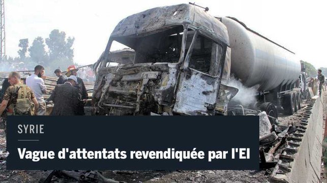 L'Etat islamique revendique une vague d'attentas meurtriers en Syrie