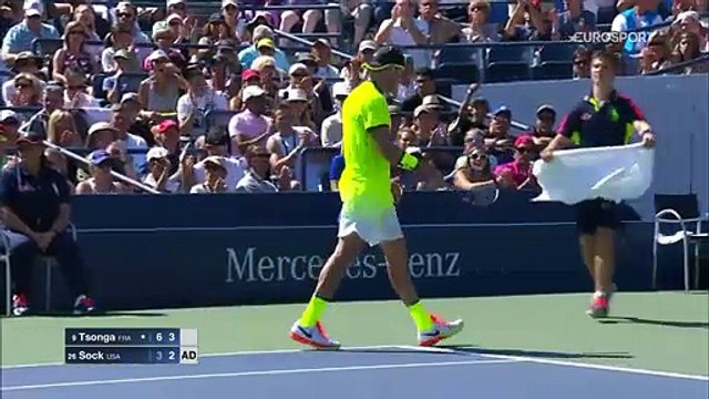 ABD Açık: Jo-Wilfried Tsonga - Jack Sock (Özet)