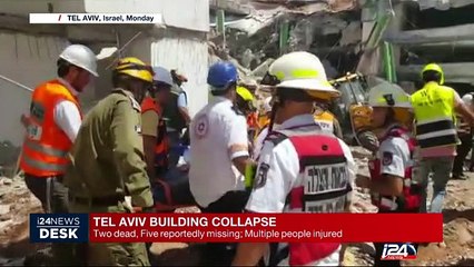 Tel Aviv building collapse : 2 dead, 7 reportedly missing