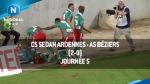 J5 : CS Sedan Ardennes - AS Béziers (2-0), le résumé