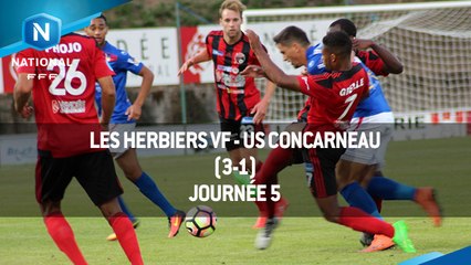 J5 : Les Herbiers VF - US Concarneau (3-1), le résumé
