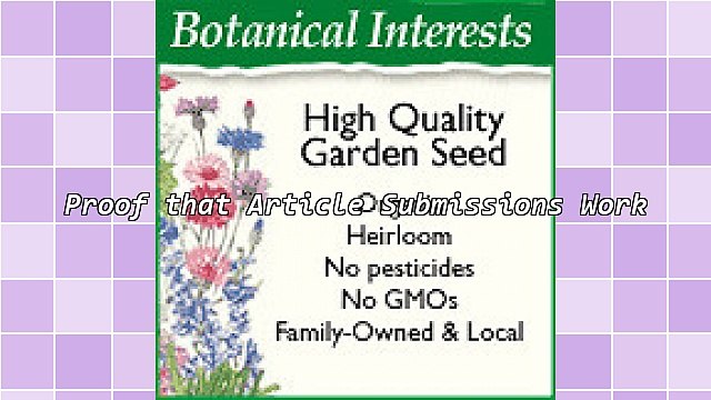 Proof That Article Submissions Work