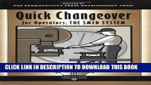 [PDF] Quick Changeover for Operators: The SMED System (The Shopfloor Series) Full Online