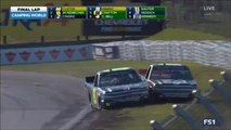 Após manobra desonesta, pilotos da Nascar Truck brigam na chegada