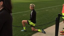 Soccer star Megan Rapinoe follows Colin Kaepernick in kneeling for anthem