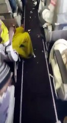 Etat répugnant d'un avion pour son premier vol