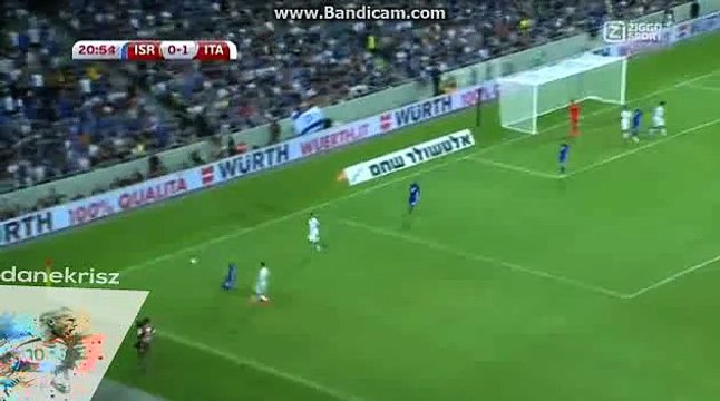 Eder Amazing Chance to Score - Israel vs Italy - World Cup Qualification - 05-09-2016