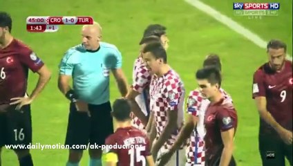 Hakan Calhanoglu Free-Kick Goal HD - Croatia 1-1 Turkey 05.09.2016 HD