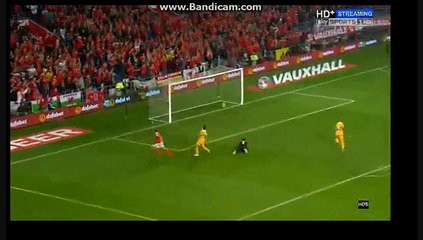 Bale - GOAL - Wales 3-0 Moldova 05.09.2016