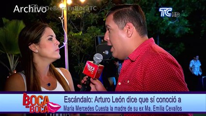 Arturo León dice que sí conoció a María Mercedes Cuesta, la madre de su ex Ma. Emilia Cevallos