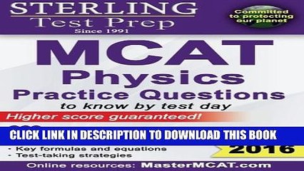 Collection Book Sterling Test Prep MCAT Physics Practice Questions: High Yield MCAT Physics