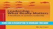 New Book Leadership - What Really Matters: A Handbook on Systemic Leadership (Management for