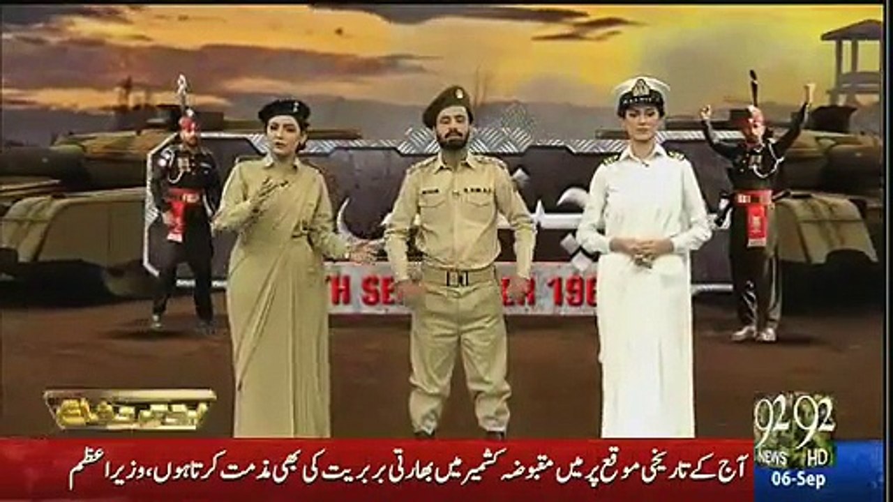 92 News on Defense Day! News casters wearing Army Officers Uniform