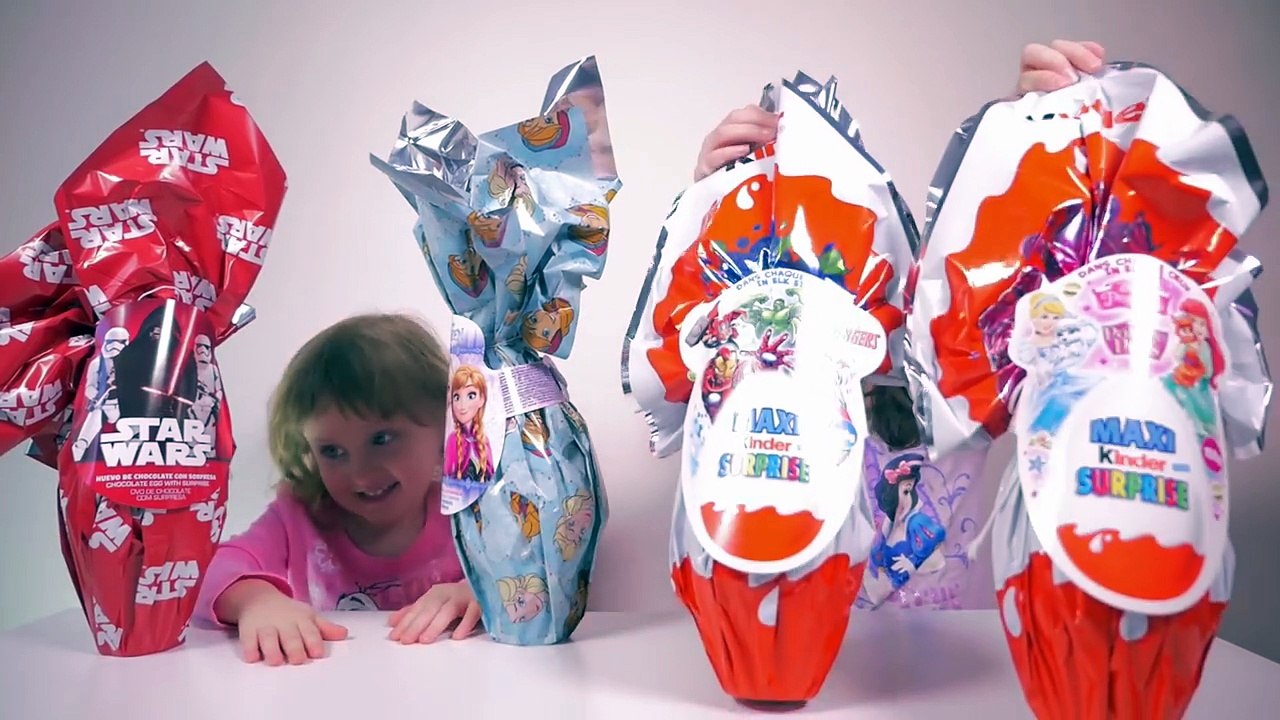 [OEUF] Oeufs Maxi Disney Princess, Frozen Cars, Avengers - Studio Bubble Tea unboxing easter eggs