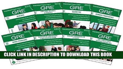 New Book Manhattan Prep GRE Set of 8 Strategy Guides (Manhattan Prep GRE Strategy Guides)