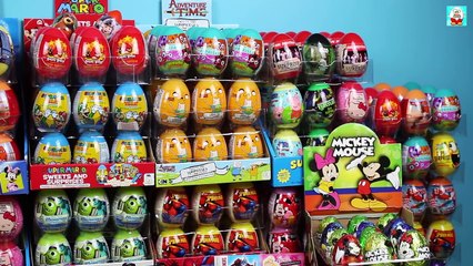 Download Video: 1000 Surprise Eggs, Kinder Surprise SpongeBob Disney Pixar Cars Маша и Медведь Frozen Hello Kitty