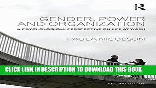 Collection Book Gender, Power and Organization: A psychological perspective on life at work