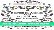 New Book The Joys of Coloring: Inspiring Words and Meditative Bible Verses A Coloring Journal for