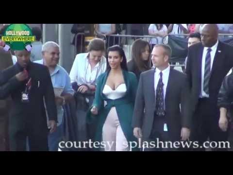 Kim Kardashian Tight Fitting Pants EXPOSE Butt Crack