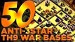 50 X ANTI-3 STAR TH9 War Bases For Your Clan Wars!! | Clash of Clans