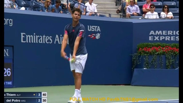 Dominic Thiem vs Juan Martín Del Potro Highlights - US Open 2016 R4