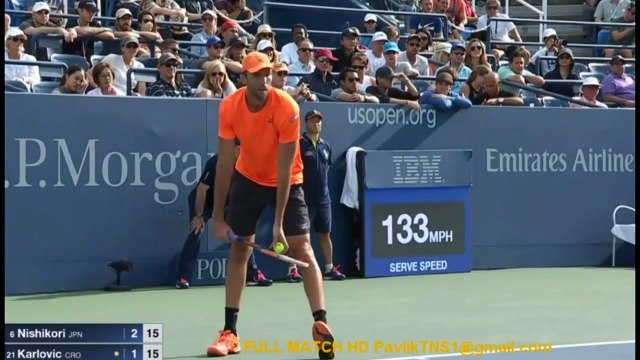 Kei Nishikori vs Ivo Karlovic Highlights - US Open 2016 HD