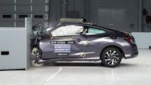 2016 Honda Civic 2-door small overlap IIHS crash test
