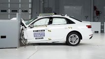 2017 Audi A4 small overlap IIHS crash test