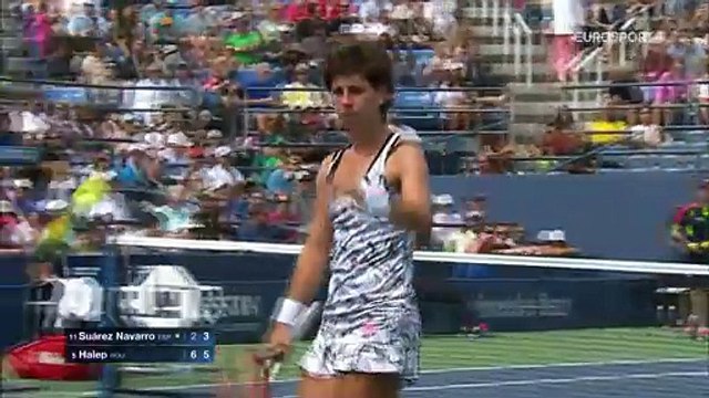 ABD Açık: Carla Suarez Navarro - Simona Halep (Özet)