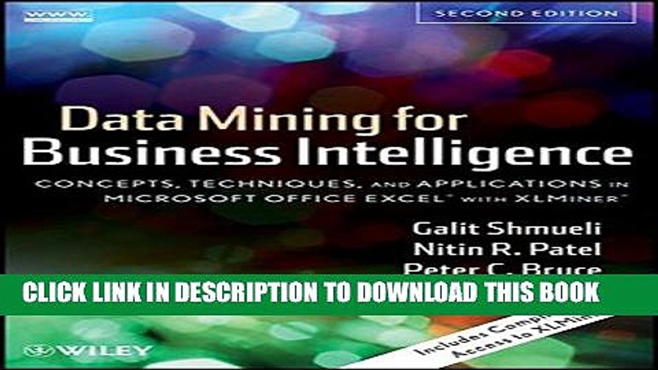 [PDF] Data Mining for Business Intelligence: Concepts, Techniques, and Applications in Microsoft
