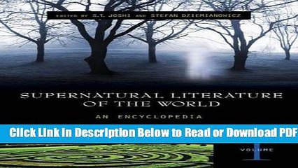 [Get] Supernatural Literature of the World [3 volumes]: An Encyclopedia Free New