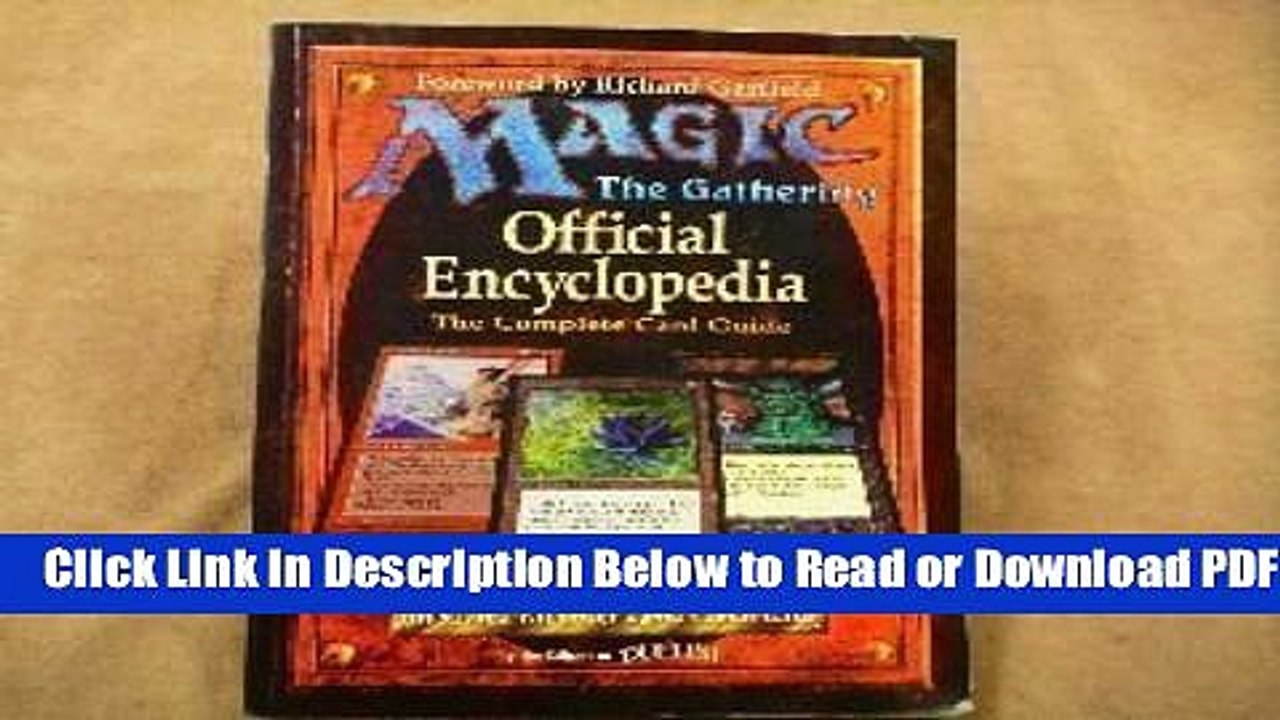 [Get] Magic - The Gathering Official Encyclopedia   The Complete Card Guide Popular Online